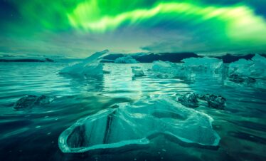 Jokulsarlon aurora boreal - Descubriendo Islandia